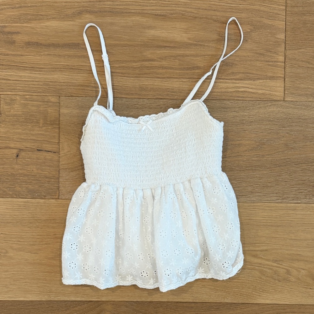 PacSun White Eyelet Blouse
